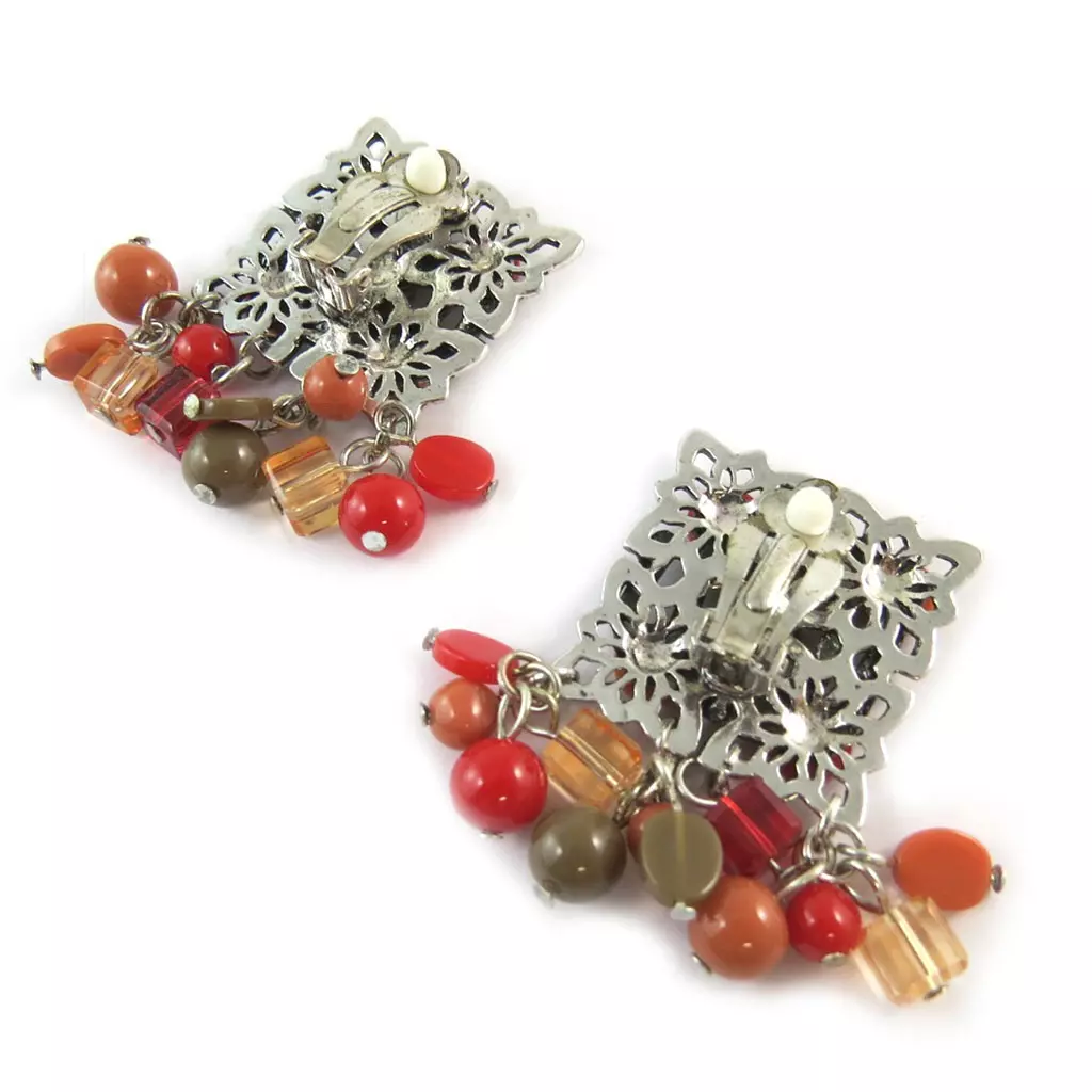 Les Trésors De Lily Clips Créateur 'Babouchka' Rouge Marron [H8795]