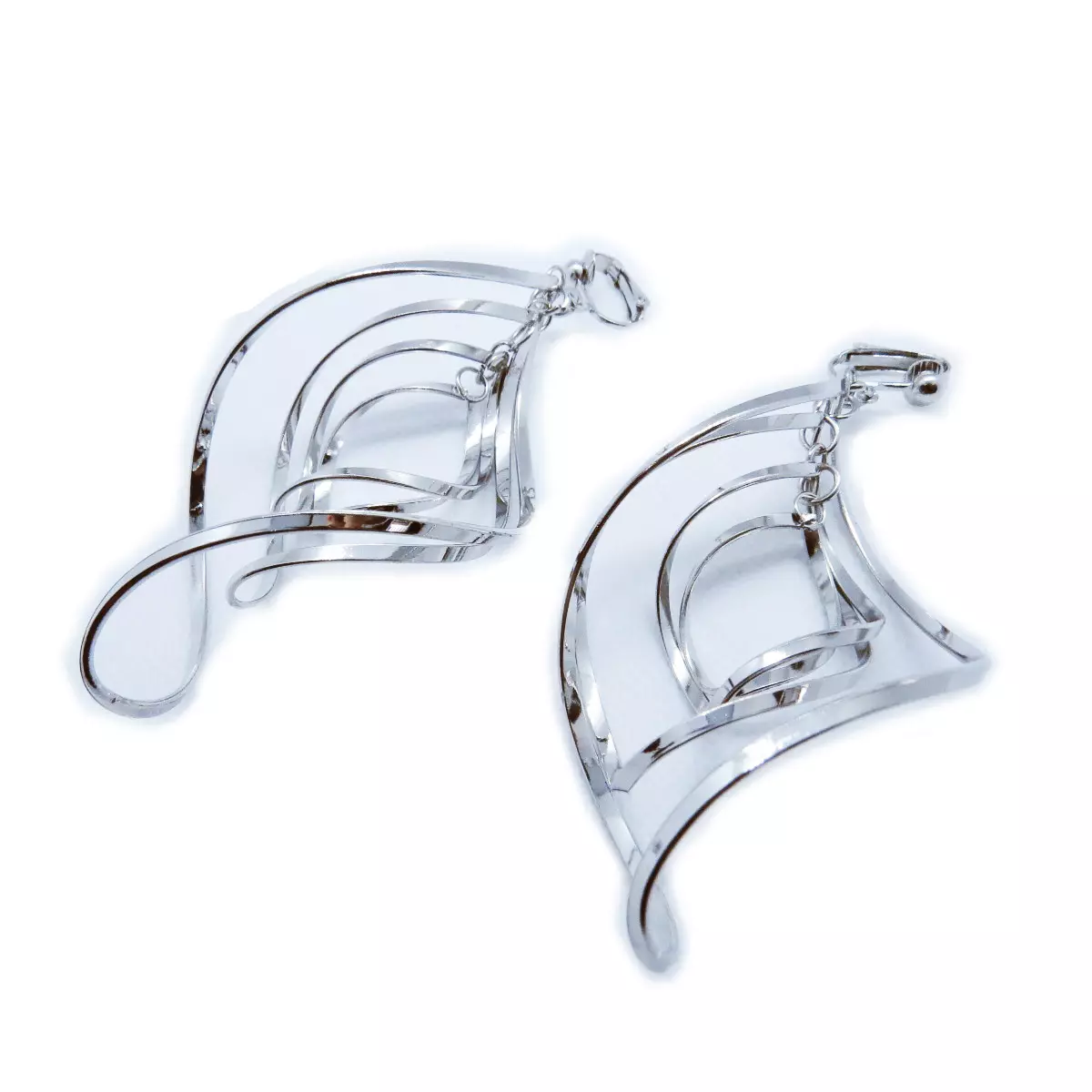 les trésors de lily Clips Créateur 'Chorégraphie' argenté 10 cm [R7024]