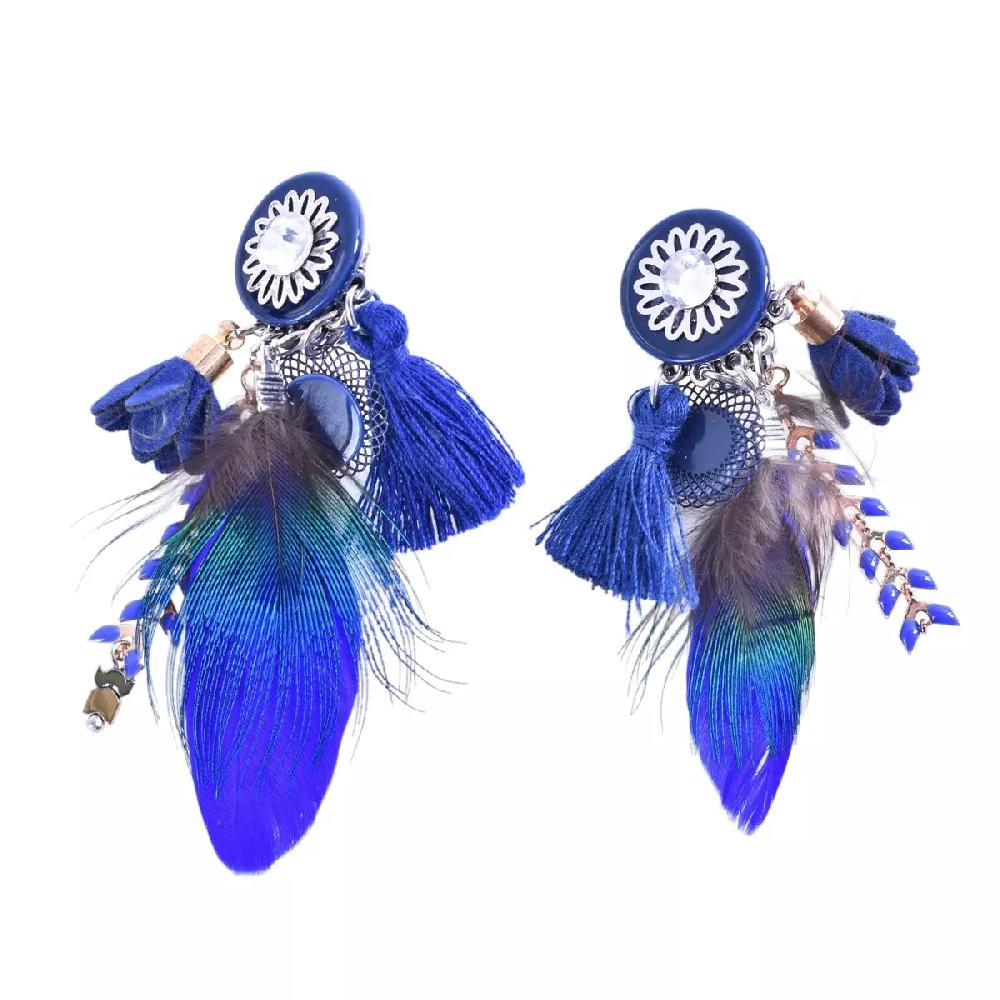 les trésors de lily Clips créateur 'Lilipoupettes' bleu argenté 65x40 mm [R6141]