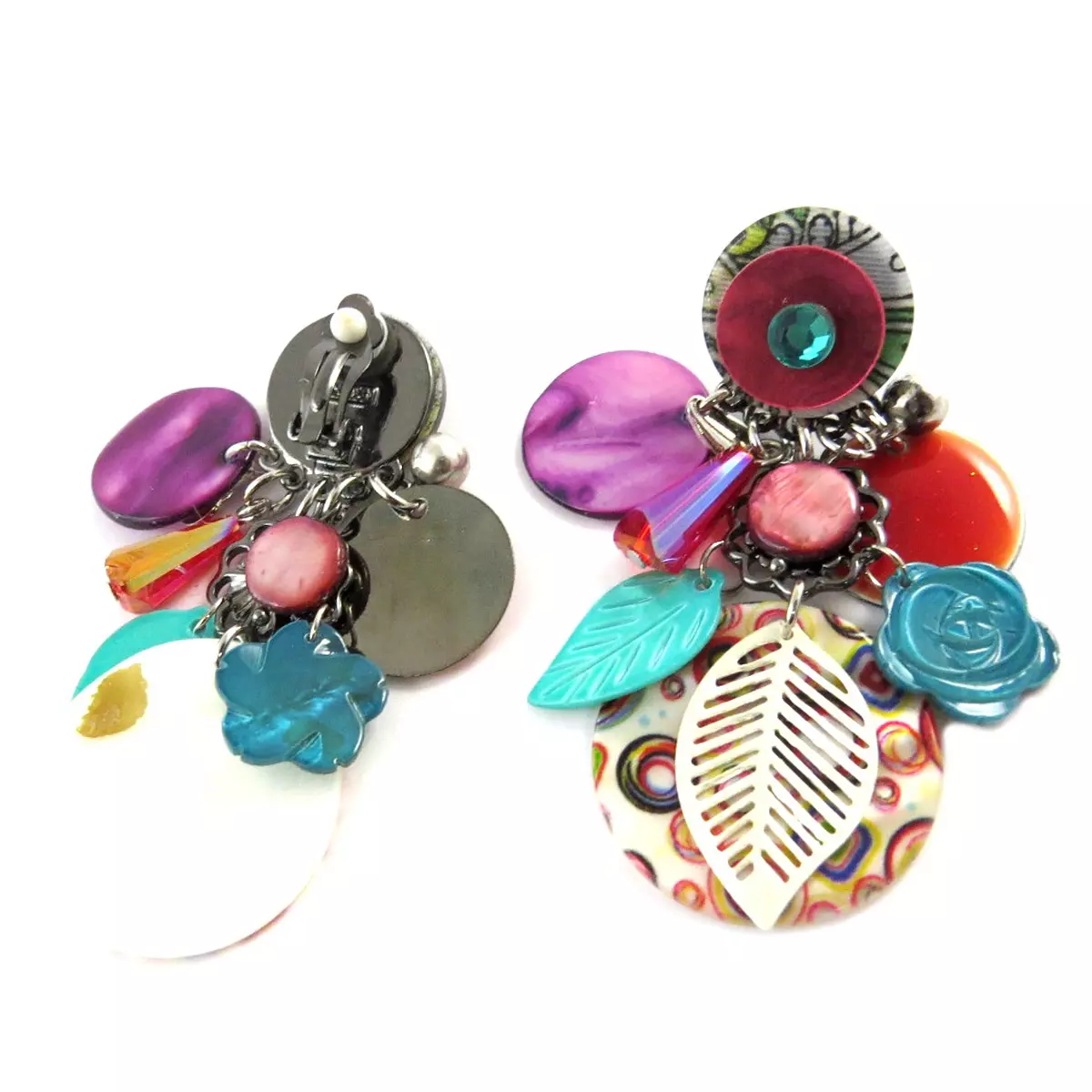 Les Trésors De Lily Clips Créateur 'Lilipoupettes' Multicolore Argenté 70x35 Mm [Q1285]