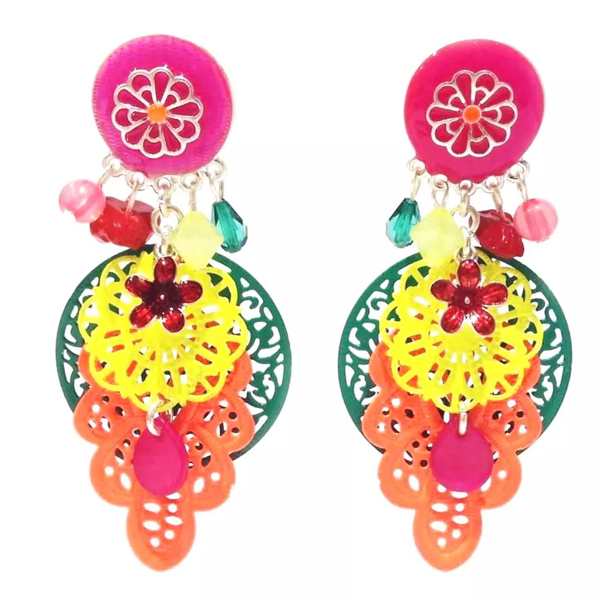 les trésors de lily Clips créateur 'Lilipoupettes' multicolore argenté 75x34 mm [Q1274]
