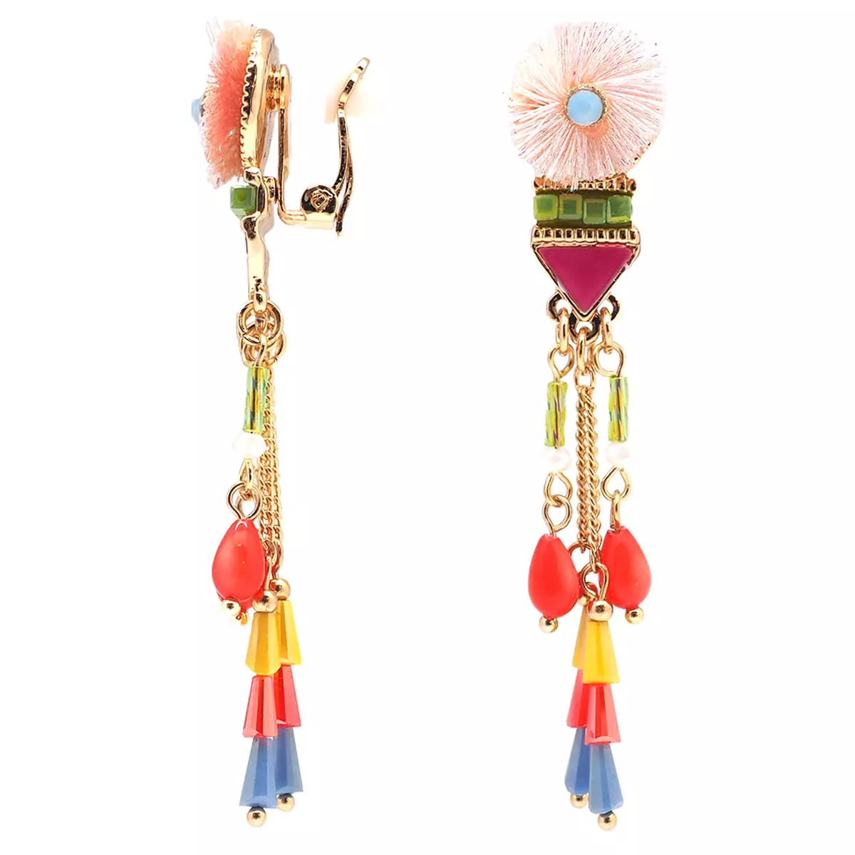 Les Trésors De Lily Clips Créateur 'Lilipoupettes' Multicolore Doré 70x15 Mm [Q8758]