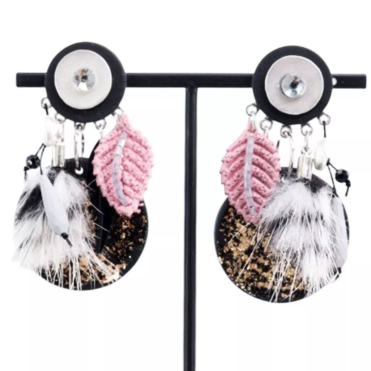 Les Trésors De Lily Clips Créateur 'Lilipoupettes' Noir 65x35 Mm [R6142]