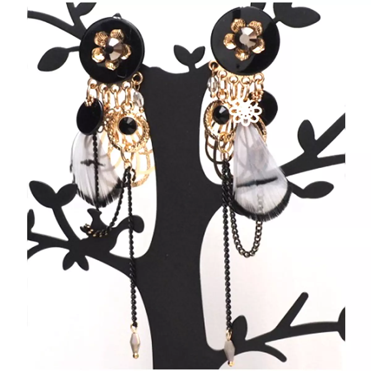 Les Trésors De Lily Clips Créateur 'Lilipoupettes' Noir Doré 10x25 Cm [Q8759]