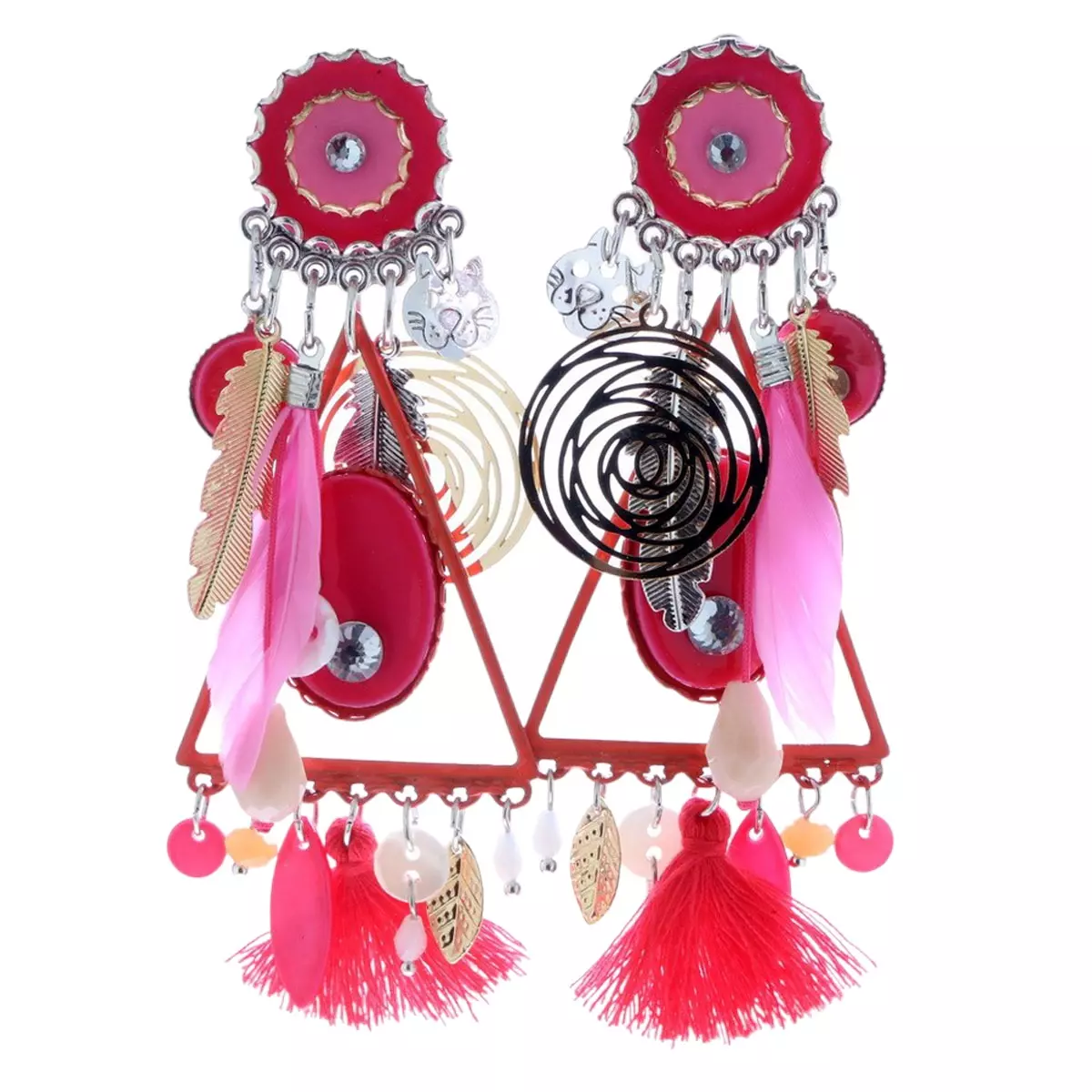 les trésors de lily Clips créateur 'Lilipoupettes' rose 10x4 cm [R6143]