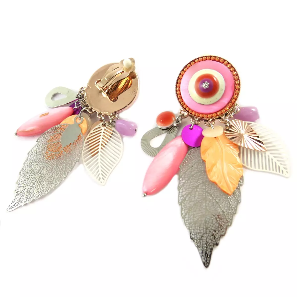 Les Trésors De Lily Clips Créateur 'Lilipoupettes' Rose Argenté 100x30 Mm [Q1265]