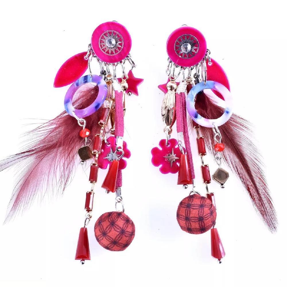 les trésors de lily Clips créateur 'Lilipoupettes' rose argenté 10x3 cm [Q5793]