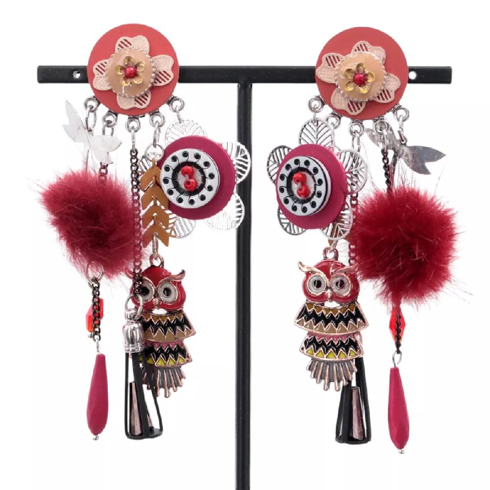 les trésors de lily Clips créateur 'Lilipoupettes' rouge 90X35 mm [R6130]