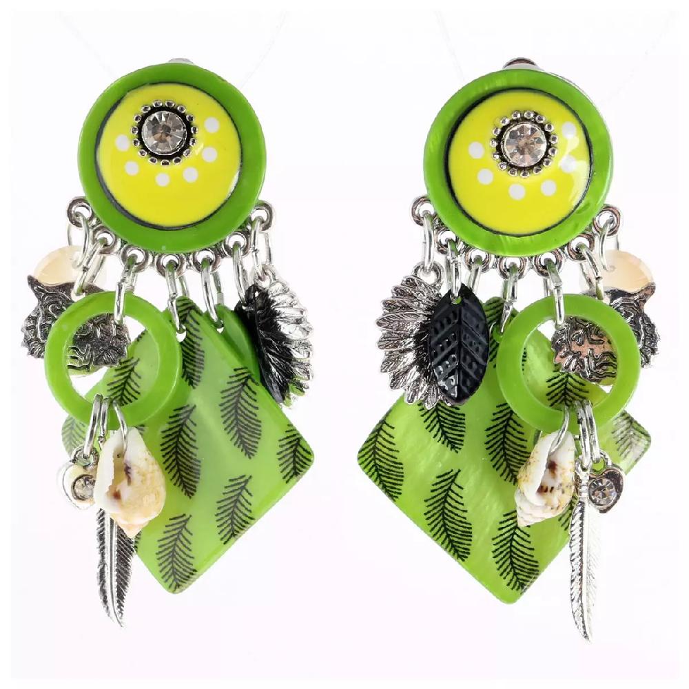 les trésors de lily Clips créateur 'Lilipoupettes' vert 60x35 mm [R6193]