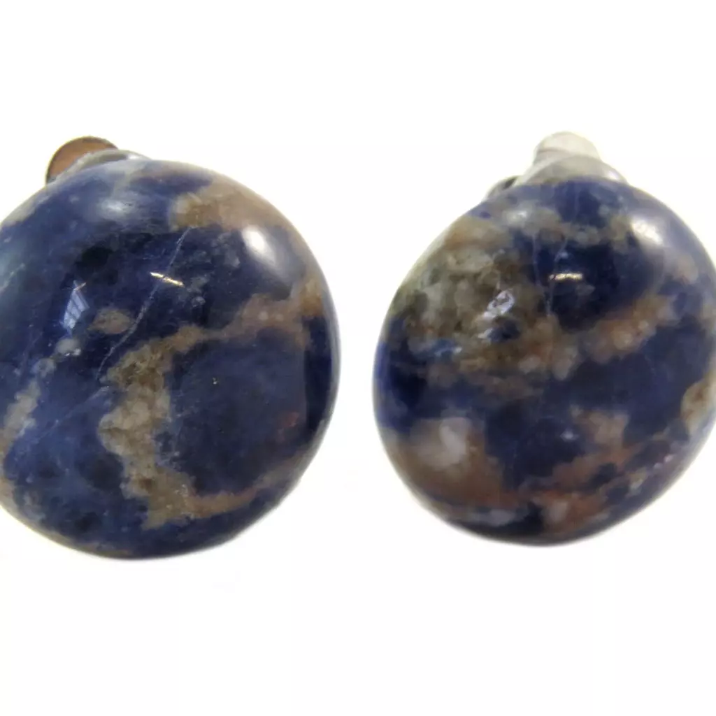 Les Trésors De Lily Clips Créateur 'Mineralia' Bleu Sodalite 20 Mm [P5611]