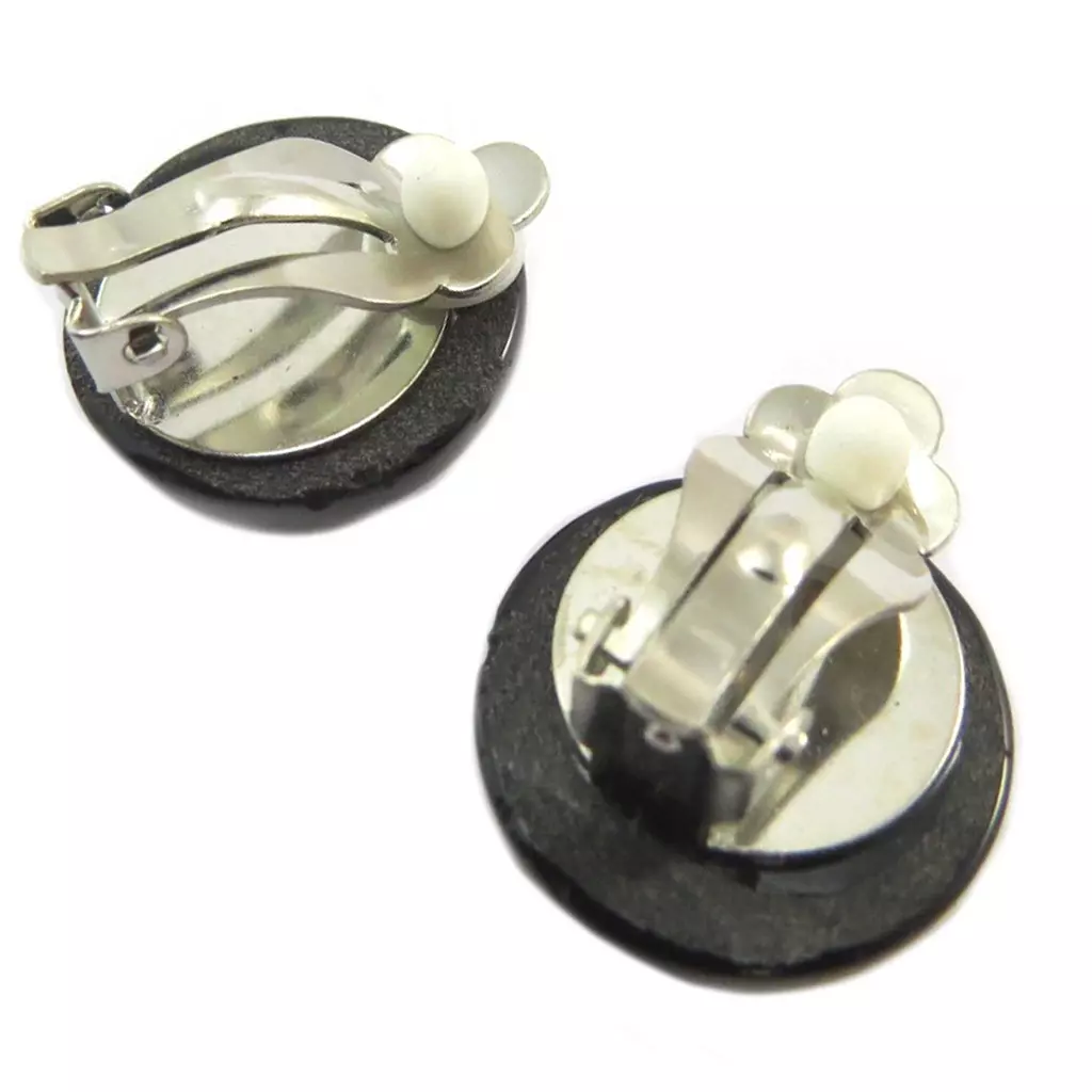 Les Trésors De Lily Clips Créateur 'Mineralia' Onyx 18 Mm [P4051]