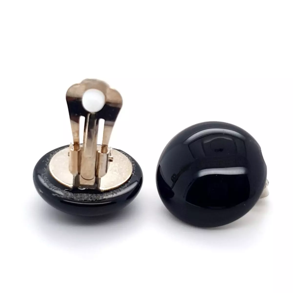 Les Trésors De Lily Clips Créateur 'Mineralia' Onyx 18 Mm [P4051]