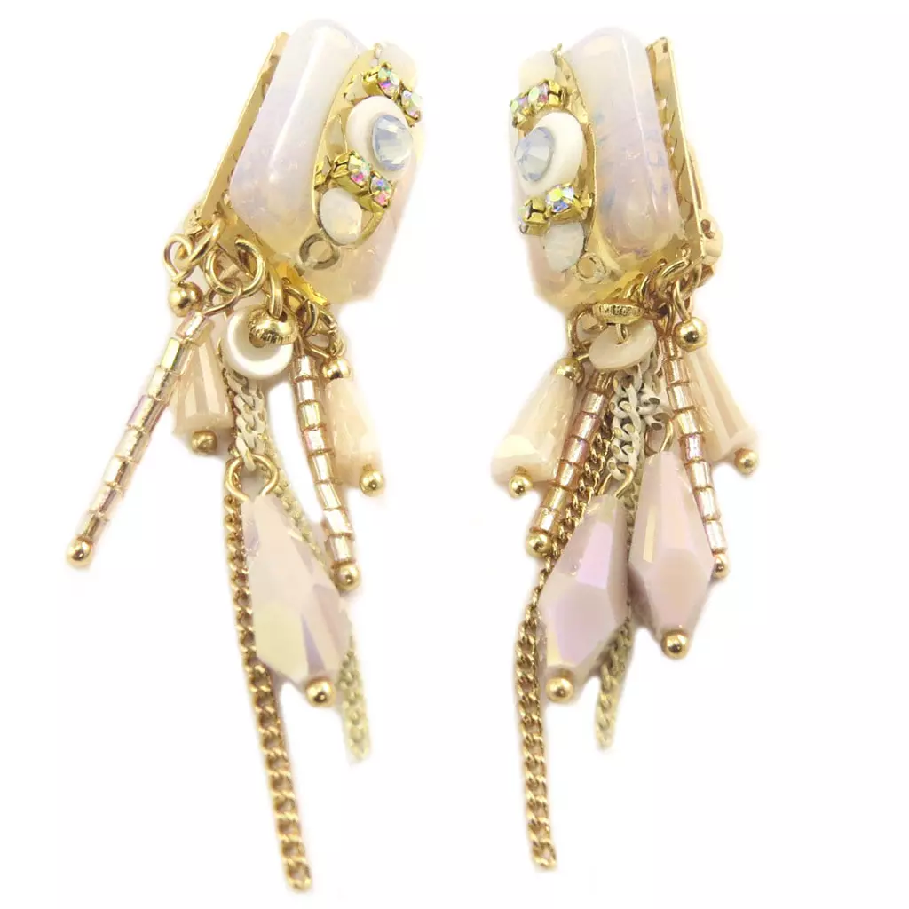 les trésors de lily Clips Créateur 'Navajos' beige doré 50x23 mm [P7342]
