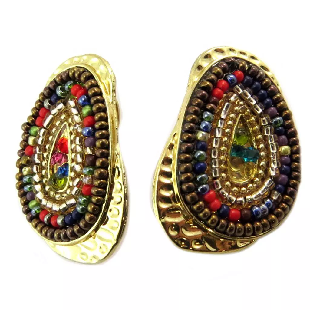 Les Trésors De Lily Clips Créateur 'Navajos' Doré Multicolore [P3393]