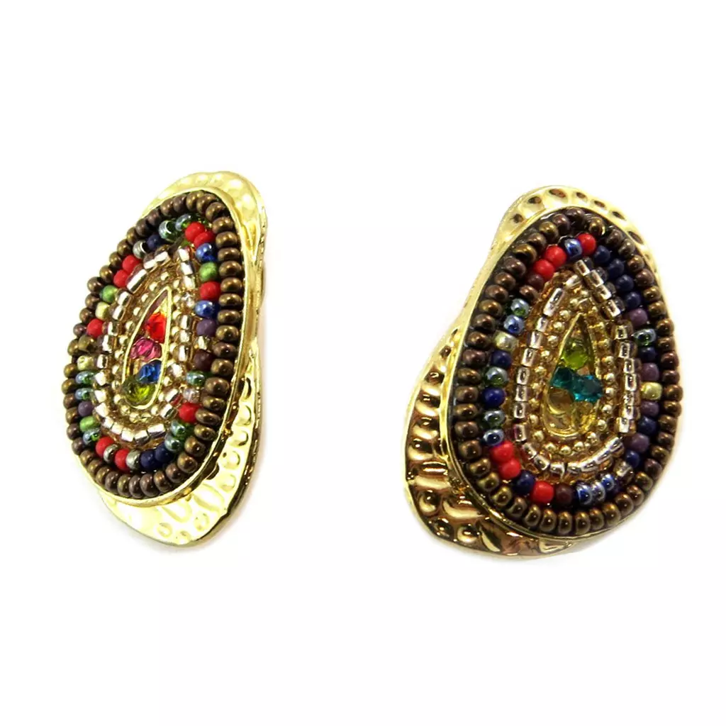 Les Trésors De Lily Clips Créateur 'Navajos' Doré Multicolore [P3393]