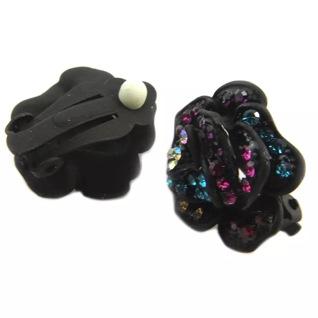 Les Trésors De Lily Clips Créateur 'Rosa Romantica' Tutti Frutti (fleur) 22 Mm [P4609]