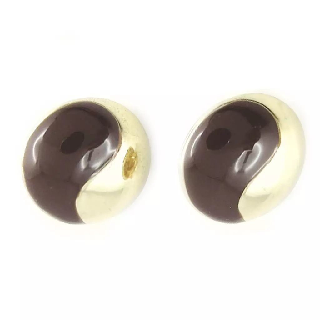 les trésors de lily Clips Créateur 'Scarlett' marron doré 20 mm [R8006]