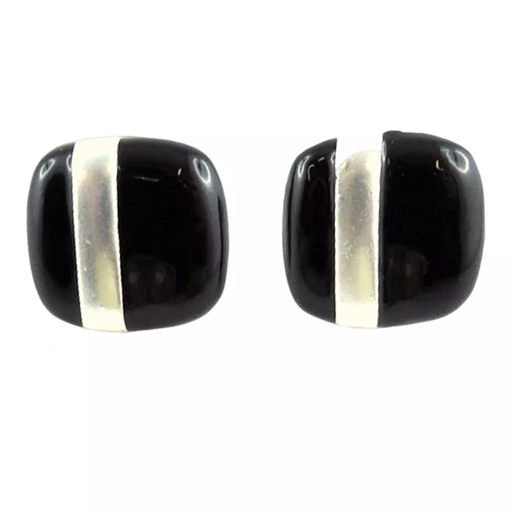 les trésors de lily Clips Créateur 'Scarlett' noir argenté 20 mm [R8009]