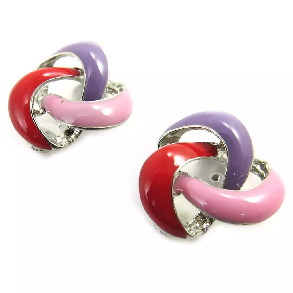 Les Trésors De Lily Clips Créateur 'Scarlett' Rouge Rose Violet [M8026]