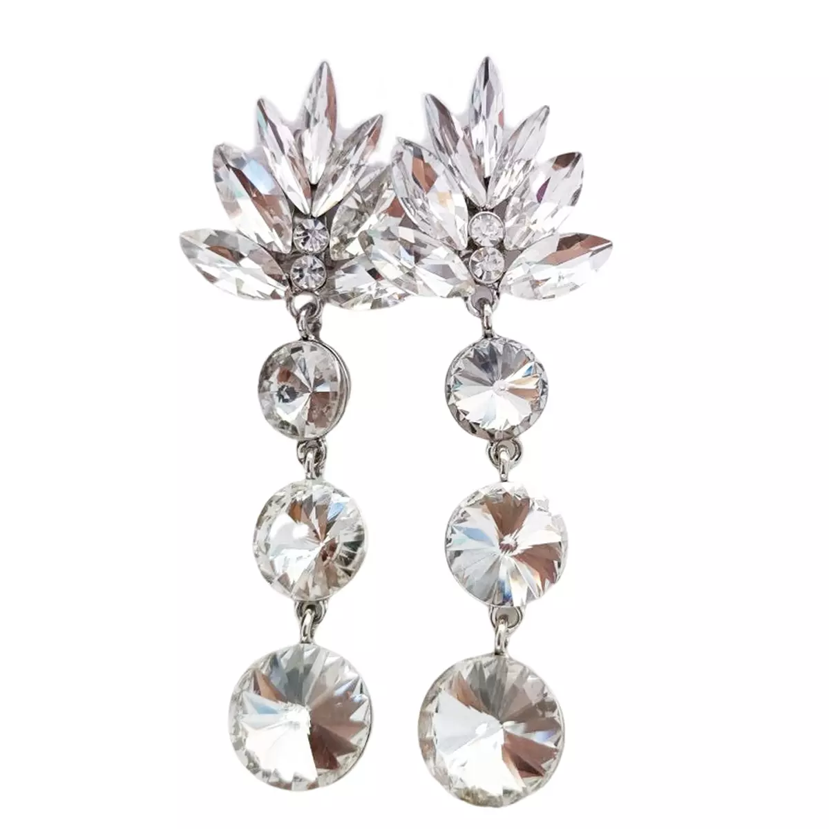 les trésors de lily Clips Créateur 'Sissi' blanc 85x30 mm [R7518]