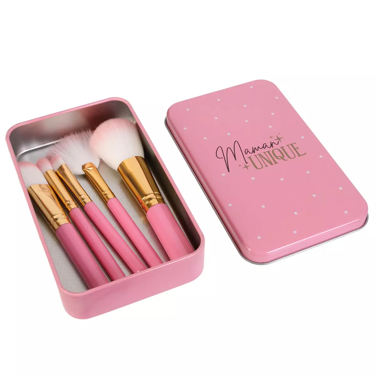 Les Trésors De Lily Coffret 5 Pinceaux De Maquillage 'Maman Unique' 15x9x3 Cm [A1780]
