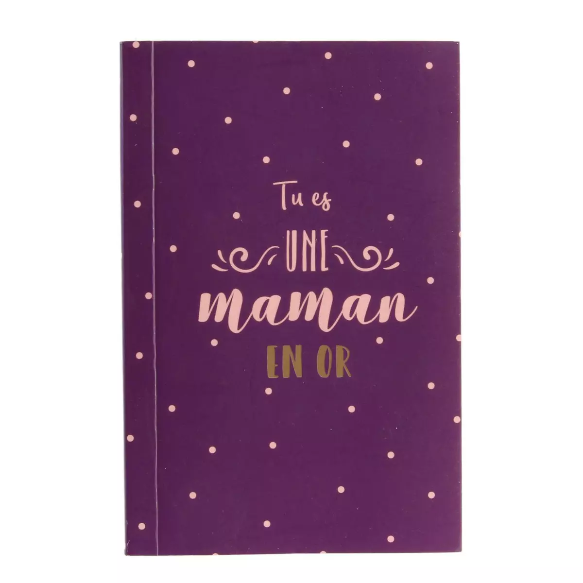 Les Trésors De Lily Coffret Mug Céramique Et Carnet 'Tu Es Une Maman En Or' Blanc Rose Violet 95x7 Cm (30 Cl) [Q7733]