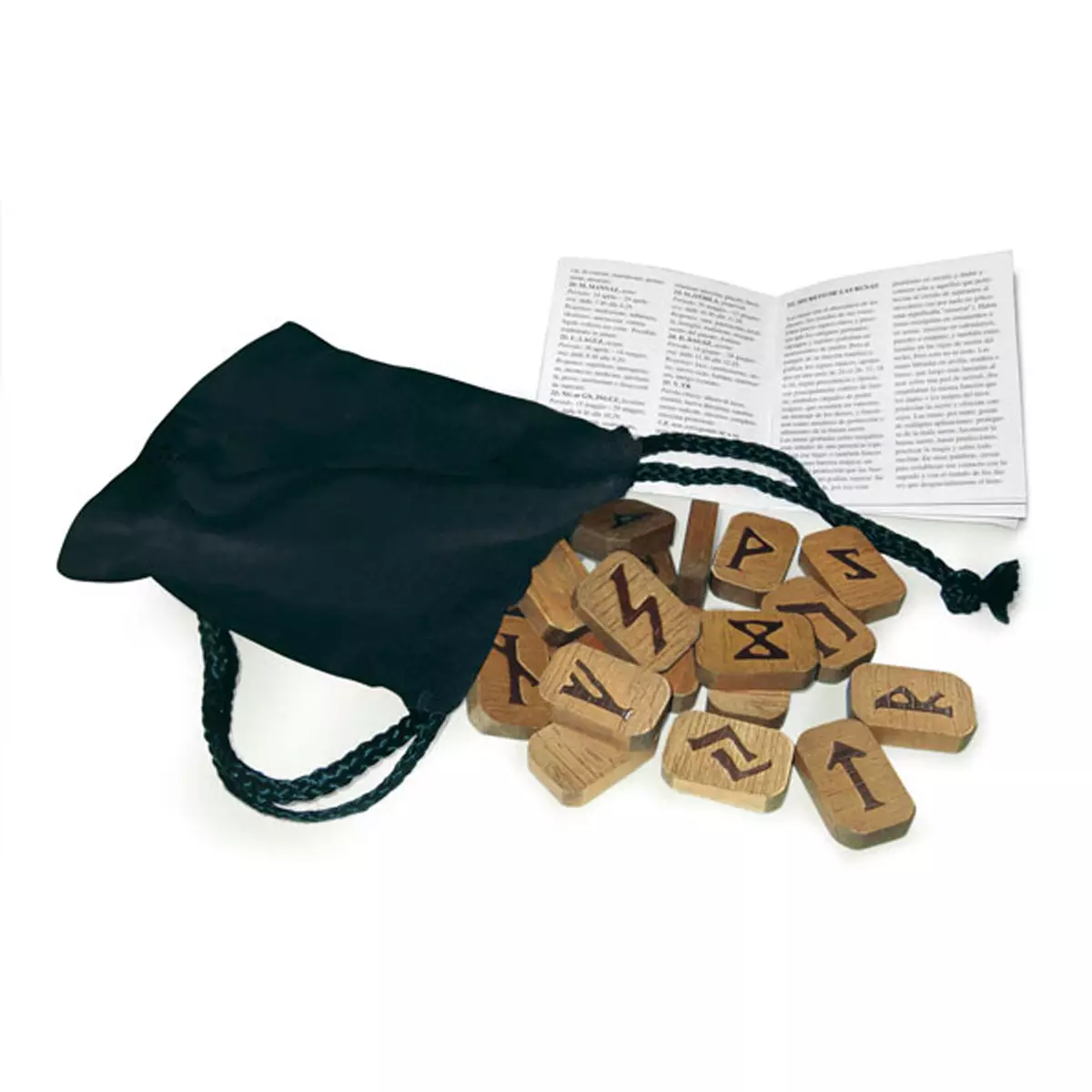 les trésors de lily Coffret 'Runes' bois (force pragmatisme résistance) [Q9794]