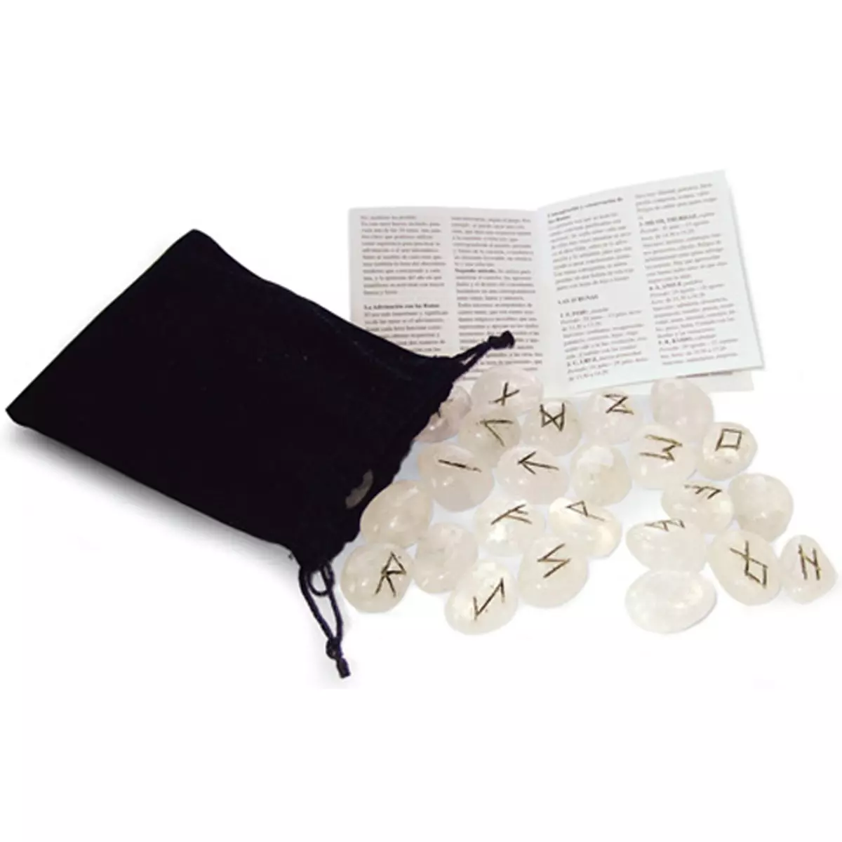 les trésors de lily Coffret 'Runes' cristal de roche (équilibre sagesse évolution) [Q9797]