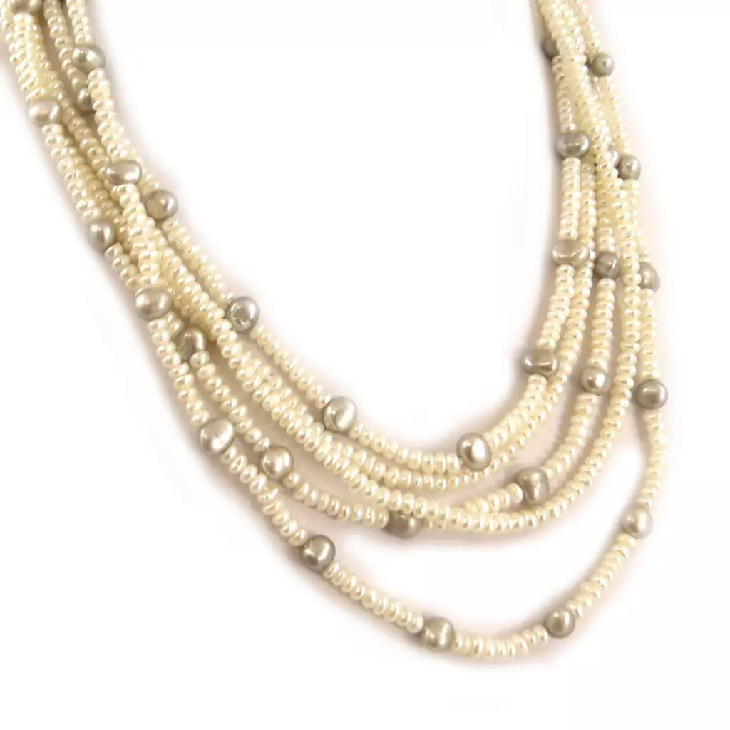 Les Trésors De Lily Collier 'Biwa Gorgeous' Blanc Gris [C9028]