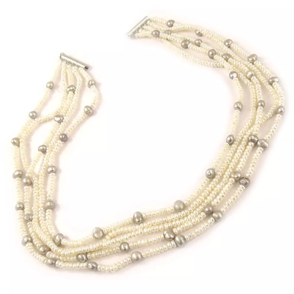 Les Trésors De Lily Collier 'Biwa Gorgeous' Blanc Gris [C9028]