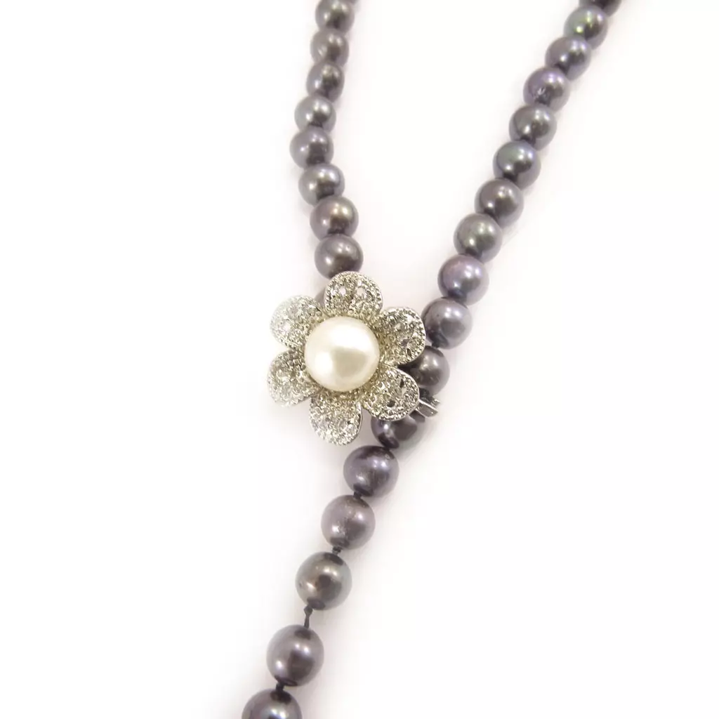les trésors de lily Collier 'Biwa Sensuel' Gris [C9148]
