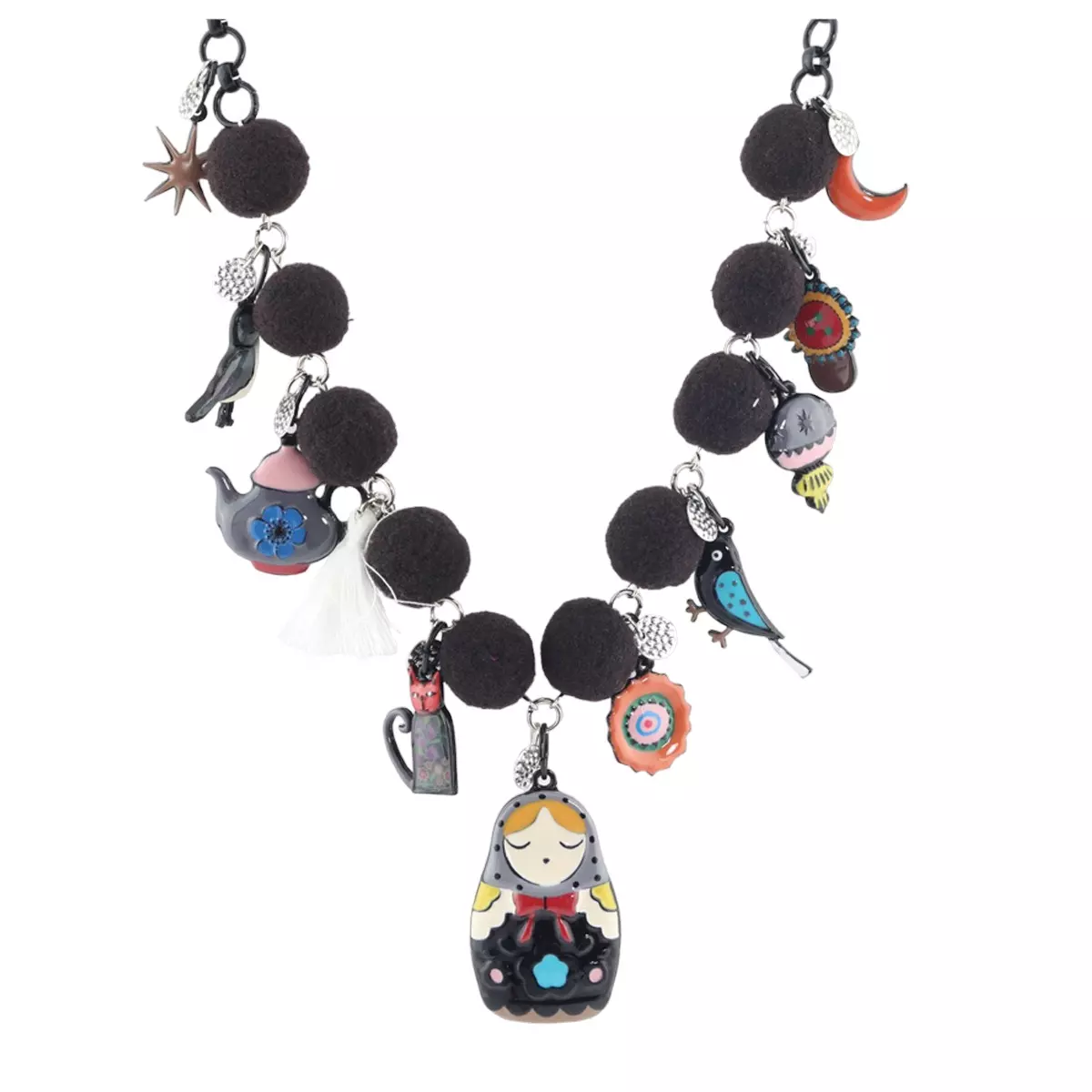 les trésors de lily Collier créateur 'Lilipoupettes' (poupée russe) multicolore 40x25 mm [R6230]