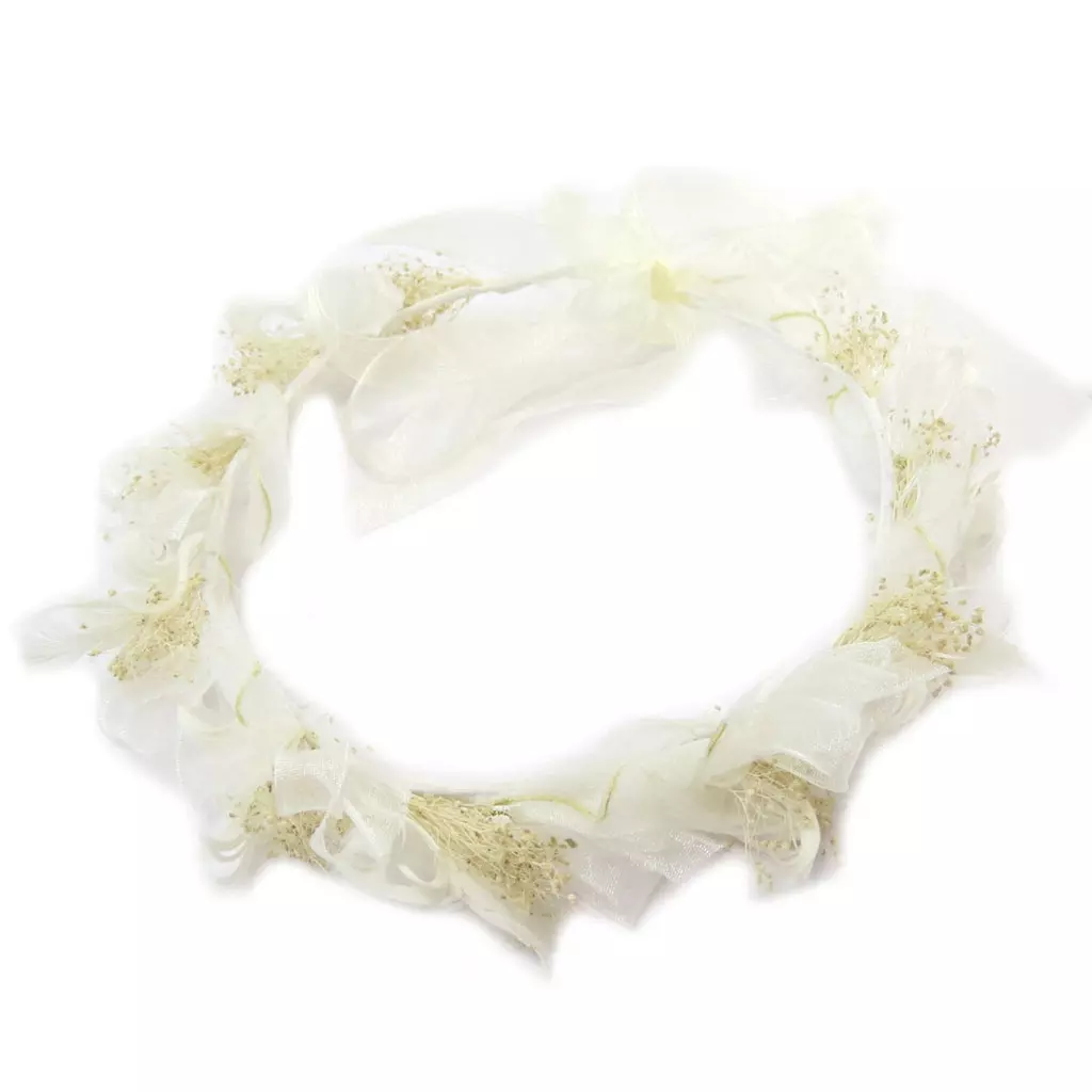 Les Trésors De Lily Couronne Créateur 'Ophélia' Beige Largeur 4 Cm [P4771]