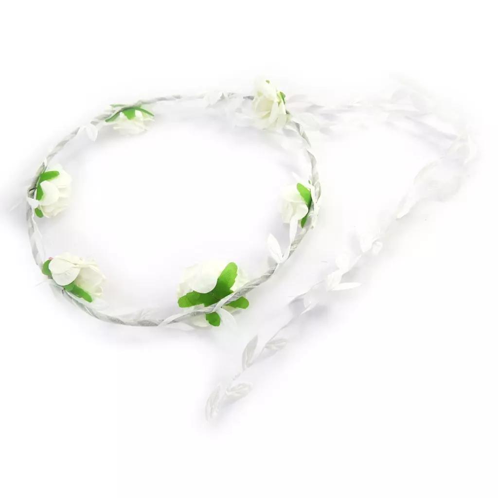 les trésors de lily Couronne mariage 'Sissi' blanc taille unique [M6464]