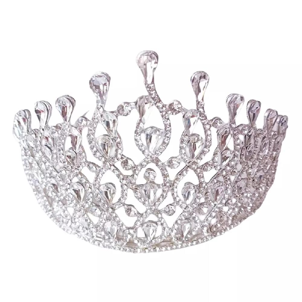 les trésors de lily Diadème créateur 'Sissi' Blanc 105 mm [R7565]