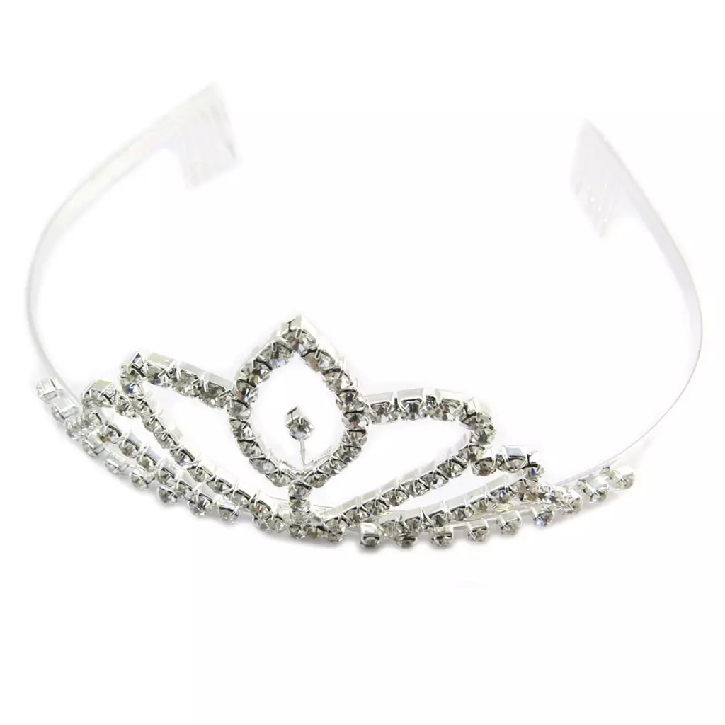 Les Trésors De Lily Diadème Créateur 'Sissi' Blanc 12x5 Cm [P4751]