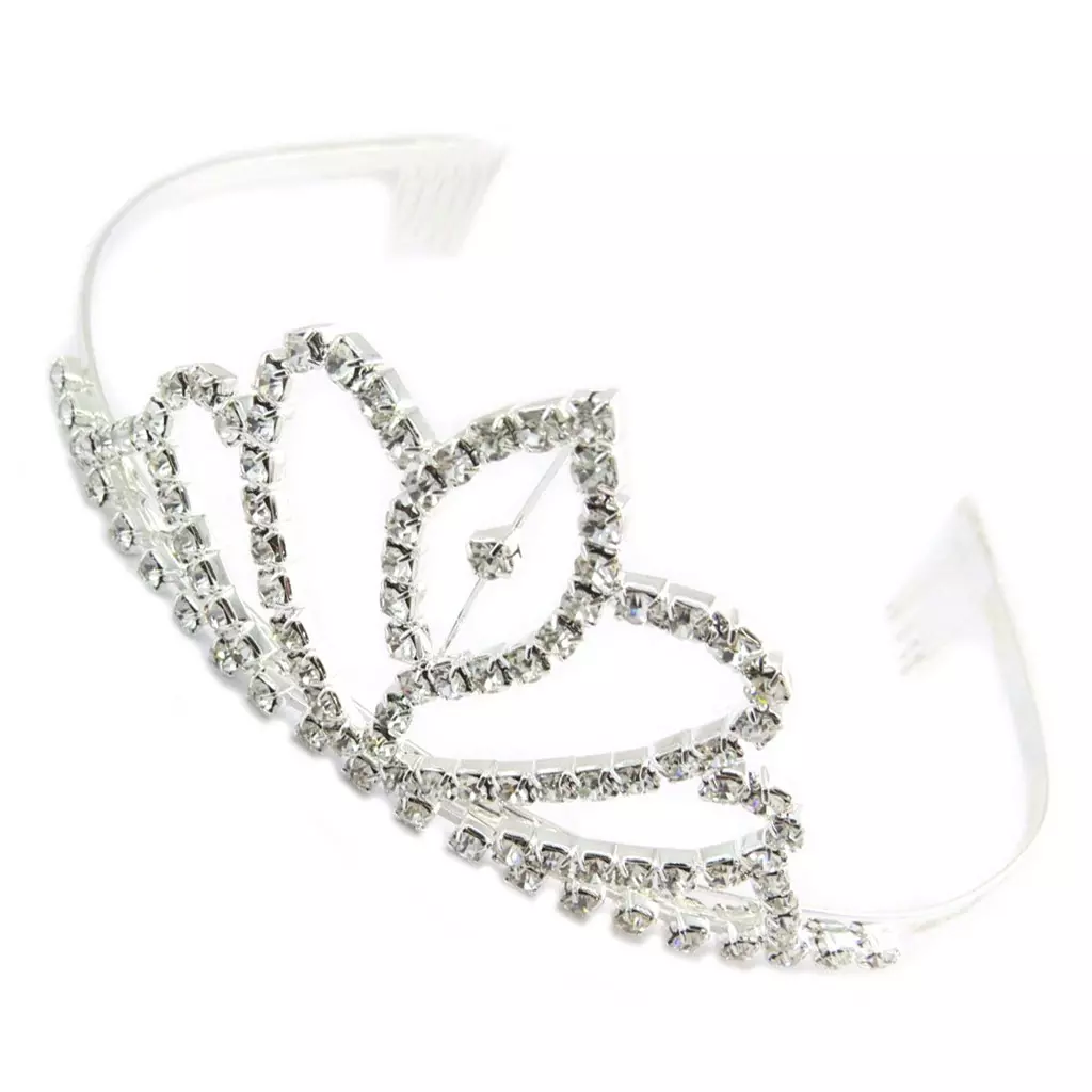 Les Trésors De Lily Diadème Créateur 'Sissi' Blanc 12x5 Cm [P4756]