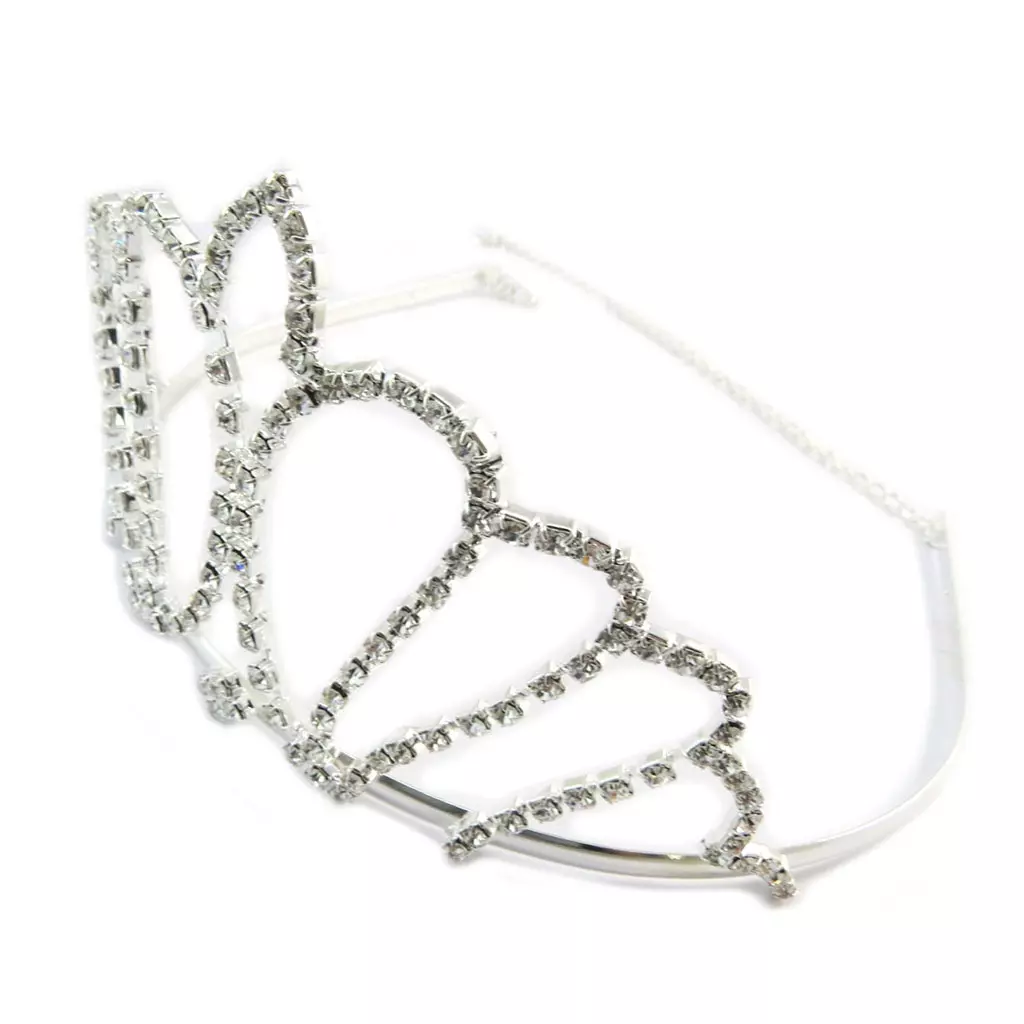 Les Trésors De Lily Diadème Créateur 'Sissi' Blanc 16x77 Cm [P4754]