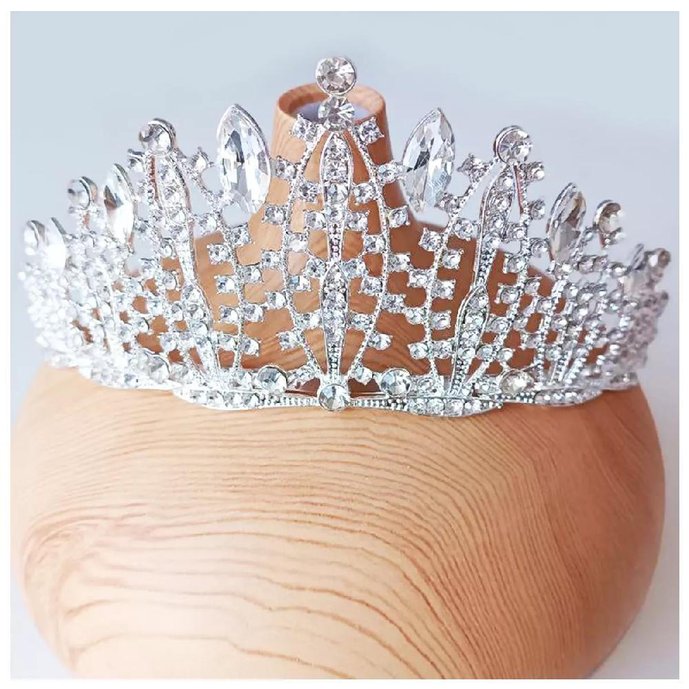 les trésors de lily Diadème créateur 'Sissi' Blanc 75 mm [R7564]