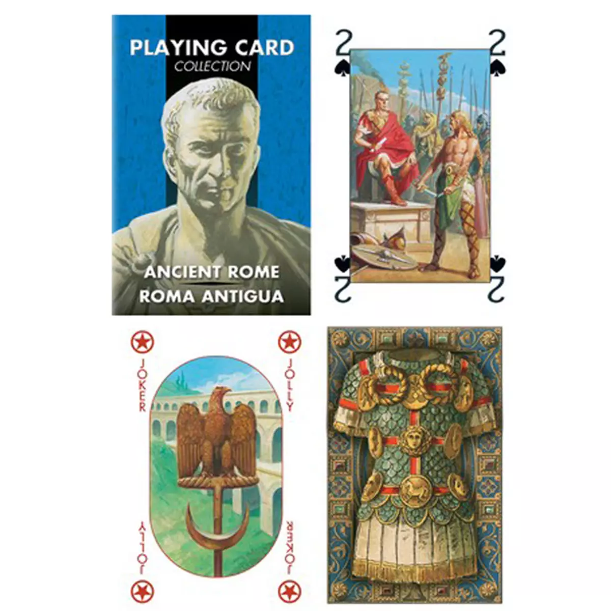 les trésors de lily Jeu de cartes Créateur 'Ancient Rome' bleu 9x6x2 cm [R1794]