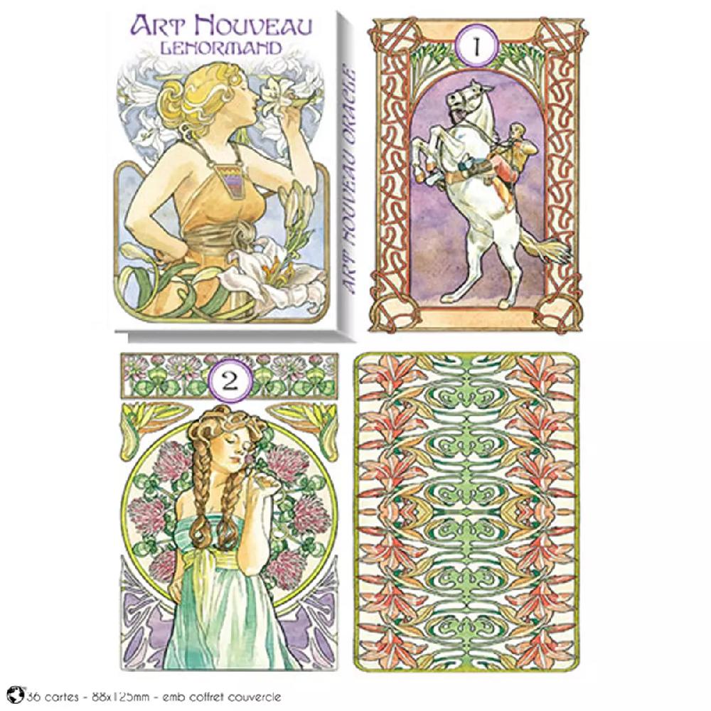 les trésors de lily Jeu de cartes d'inspiration 'Art Nouveau Lenormand' (oracles) 135x10x3 cm [A1008]