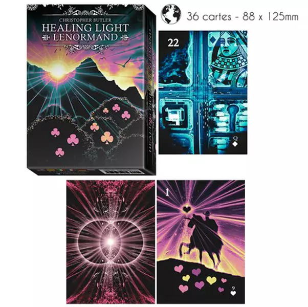 les trésors de lily Jeu de cartes d'inspiration 'Healing Light Lenormand' (oracles) 135x10x3 cm [A1014]