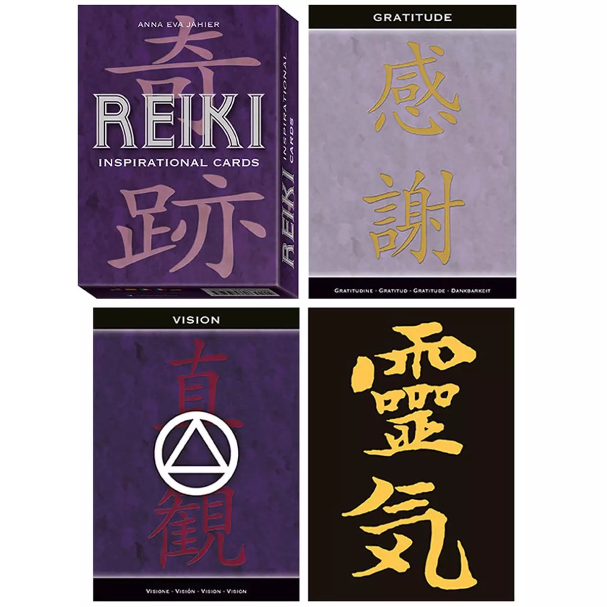 les trésors de lily Jeu de cartes d'inspiration 'Reiki' violet (oracles) 135x10x3 cm [A1273]