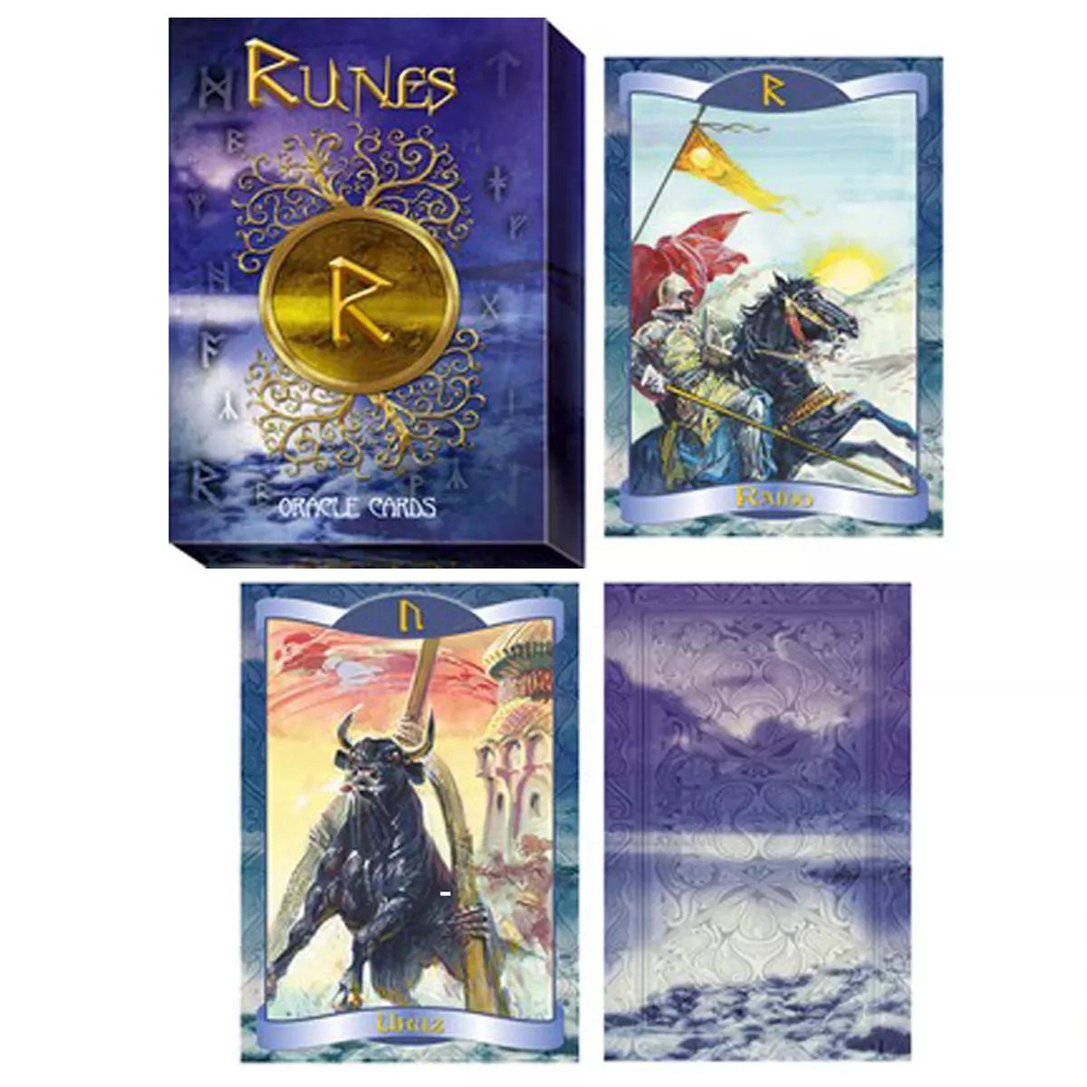 les trésors de lily Jeu de cartes 'Runes' multicolore 125x88 cm [R0463]