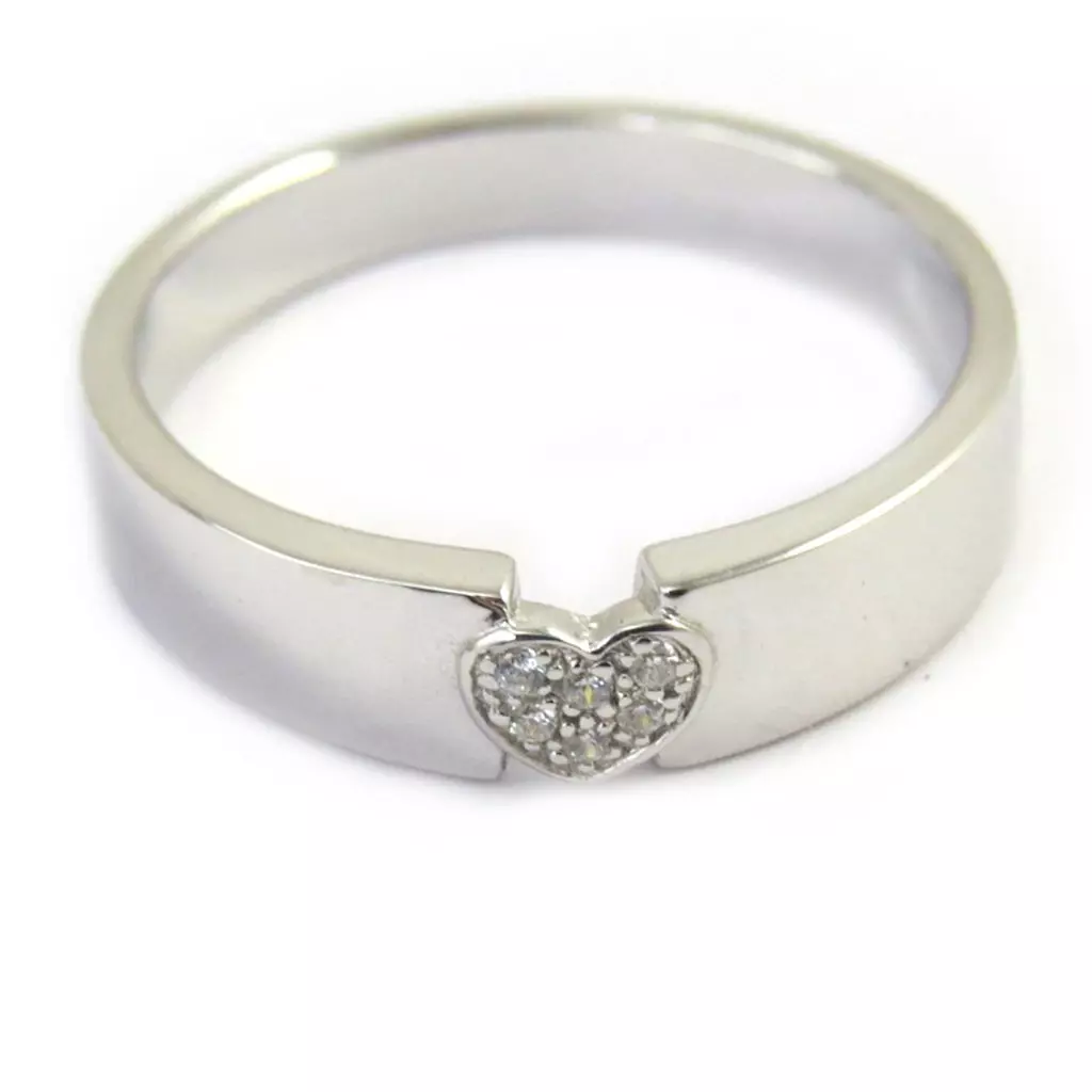 Les Trésors De Lily Alliance Argent 'Love' [M1149]