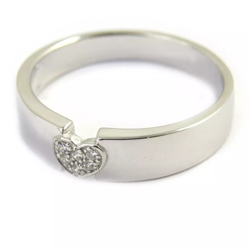 Les Trésors De Lily Alliance Argent 'Love' [M1149]