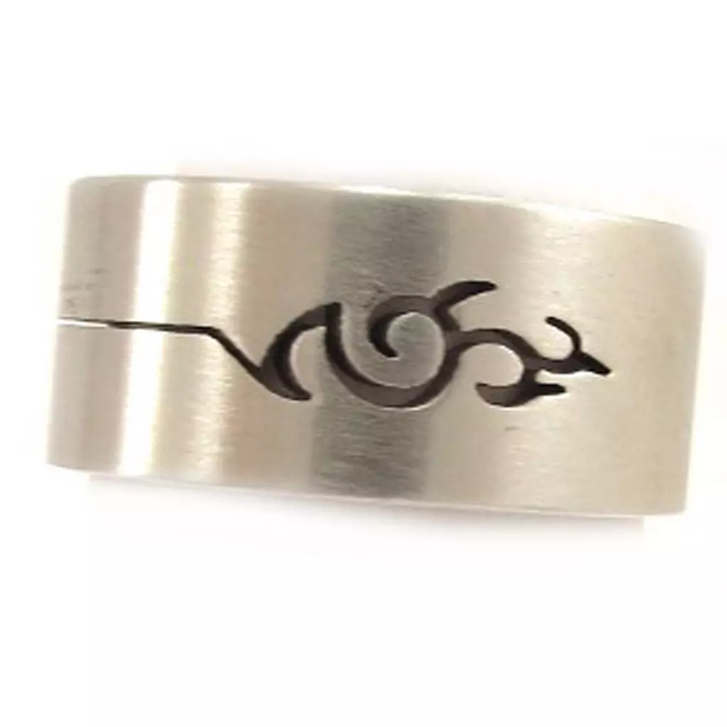 Les Trésors De Lily Bague Acier 'Celtic' [E3685]
