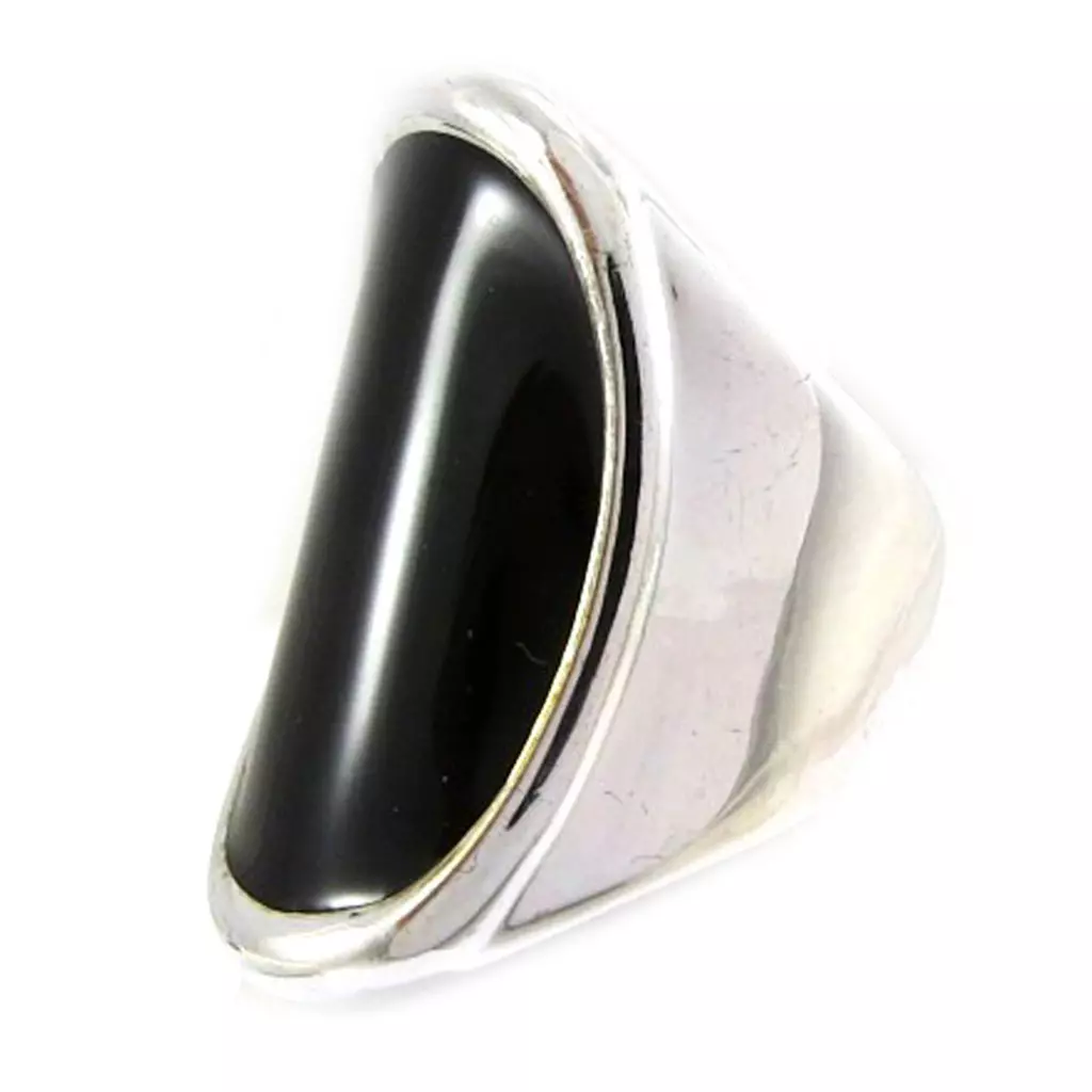 les trésors de lily Bague 'Black and White' [E4333]
