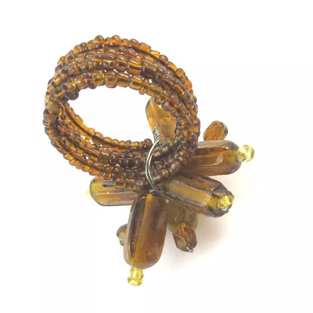 Les Trésors De Lily Bague 'Calcutta' Ambre [B8393]