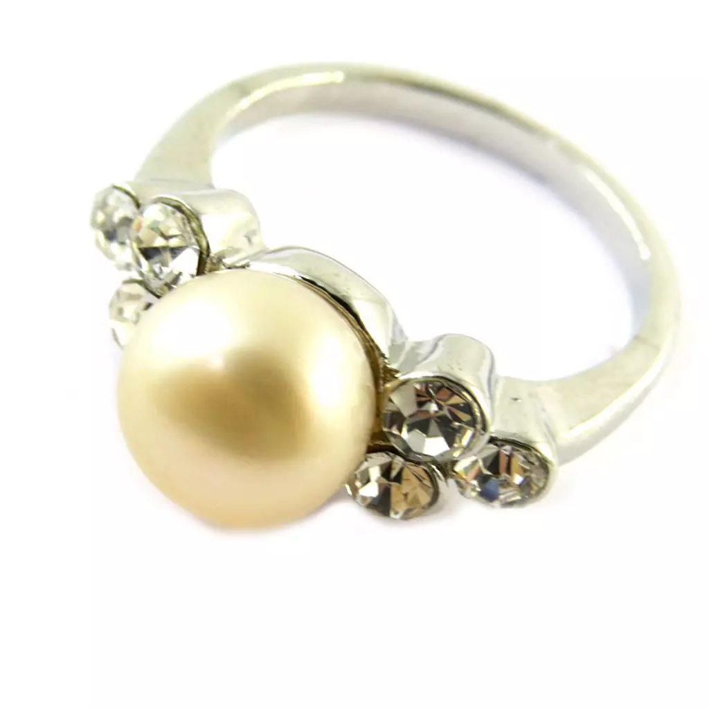 les trésors de lily Bague 'Catherine' Rose [B7046]